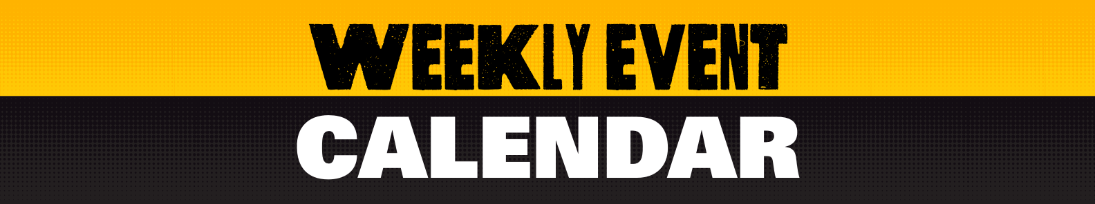 Weekly events calendar